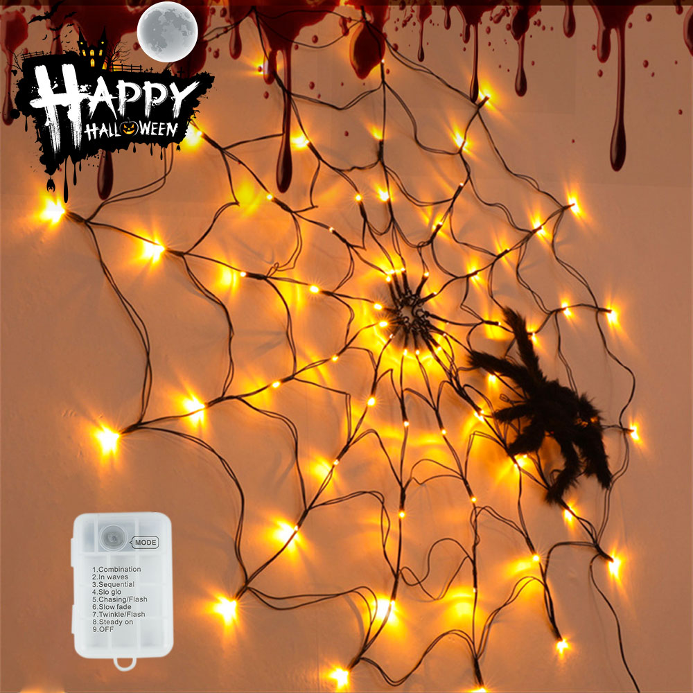 Halloween Spider Web Lights