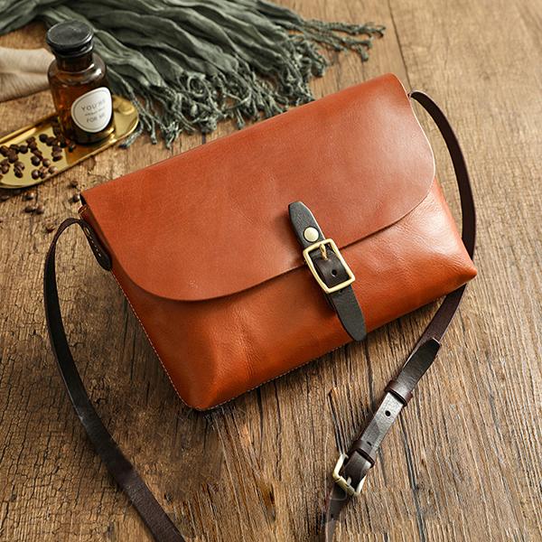 Chicinskates The First Layer Of Leather Handmade Handbags Retro Messenger Bag