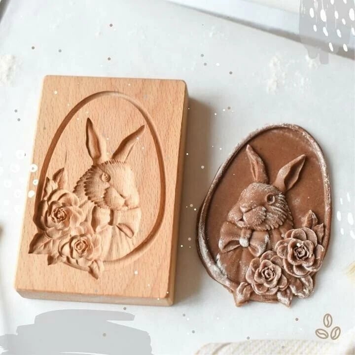 🐇Last Day 70% OFF🔥 - Cookie cutter Cookie wooden mold