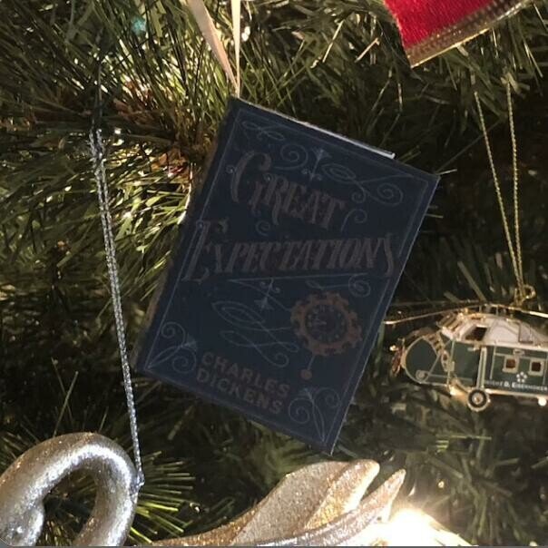 Miniature Book Christmas Ornament