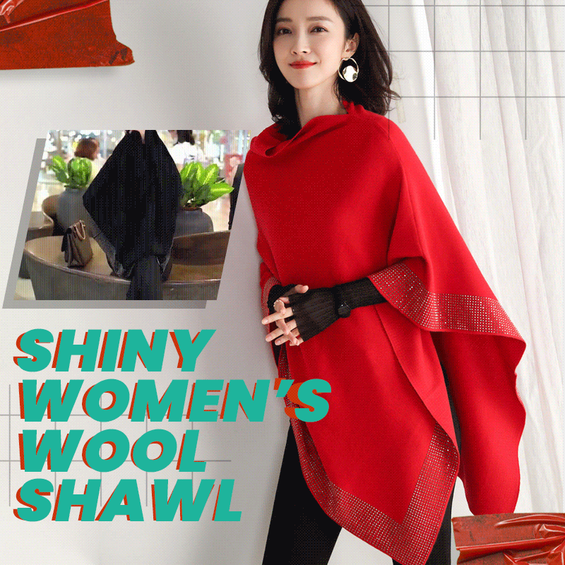 Hot Sale Shiny Women\'s Wool Shawl