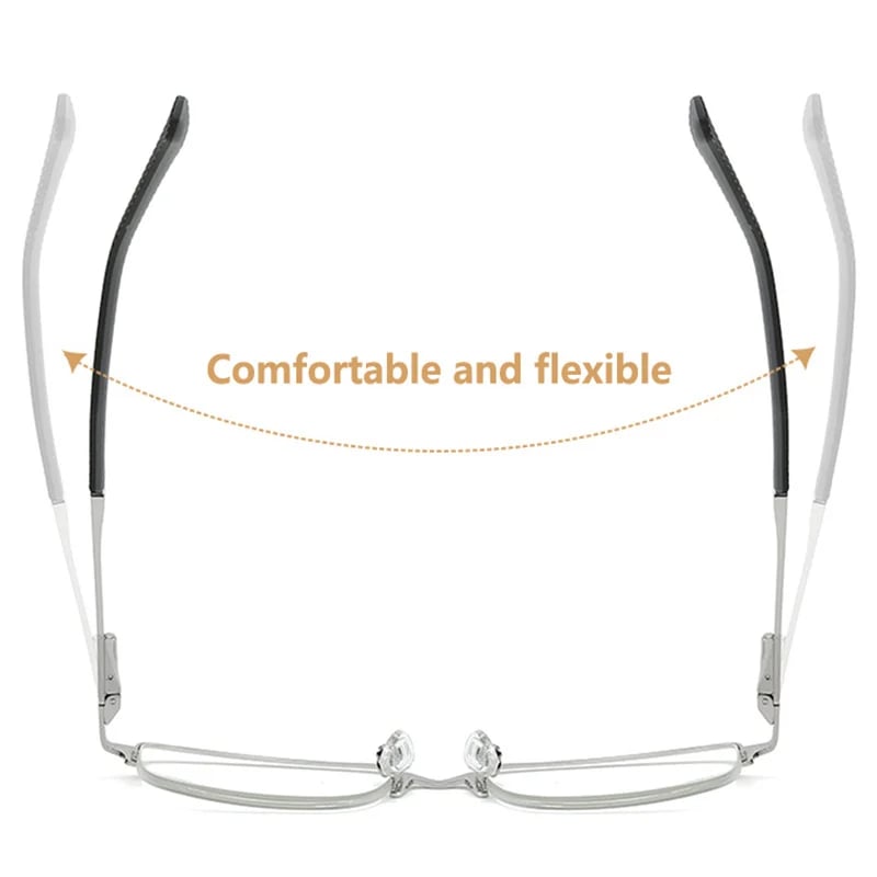 ANTI-FATIGUE HIGH-QUALITY METAL FRAME FOR BUSINESS READING GLASSES