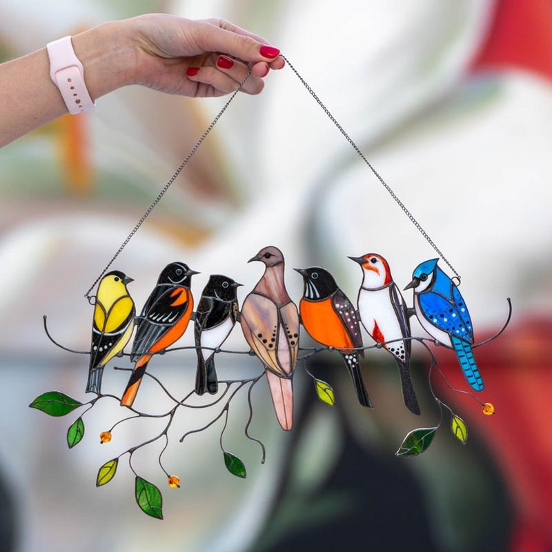 🎁The Best Christmas Gift-Birds Stained Glass Window Hangings