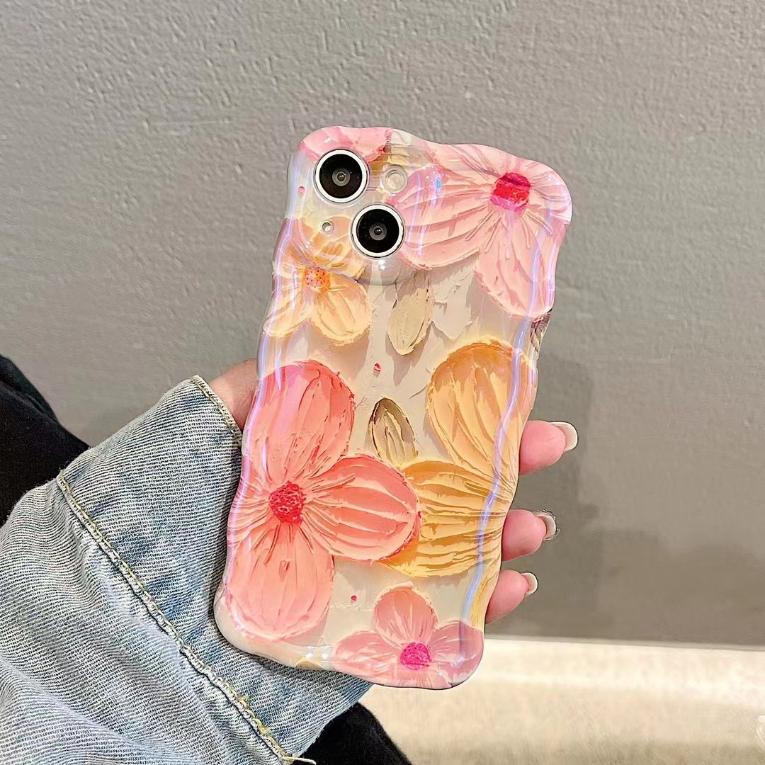 (BUY 2 GET 15% OFF)  Oil Painting Flower Pattern Mobile Phone case