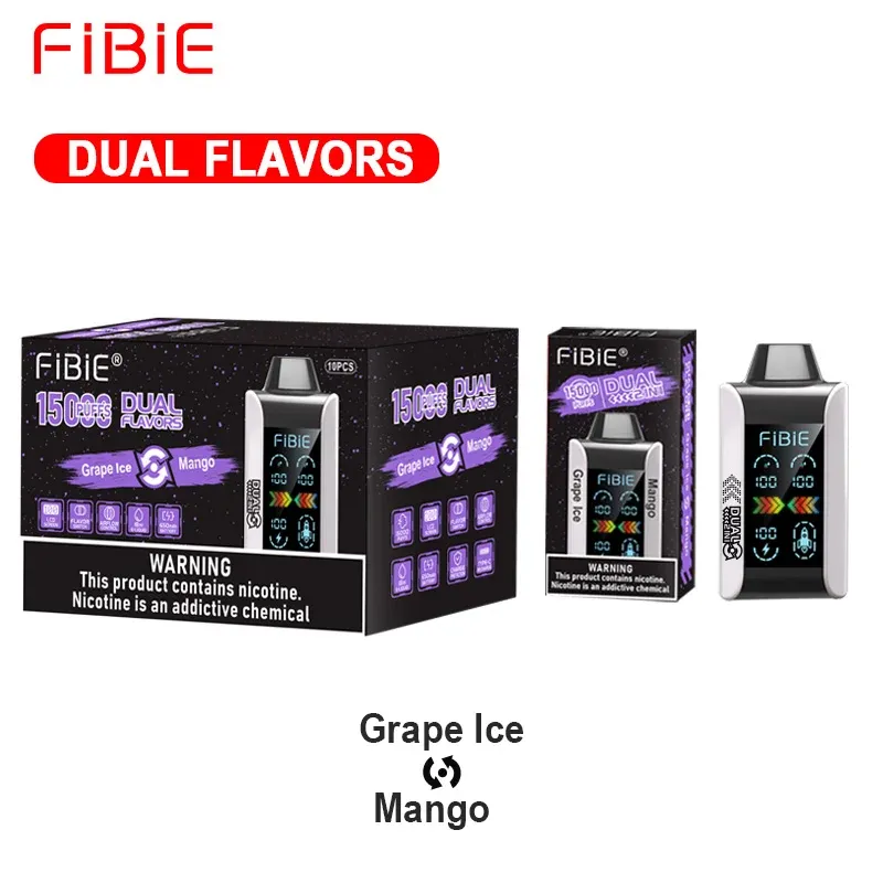 GRAPE ICE & MANGO - FIBIE 15000 Dual Flavors