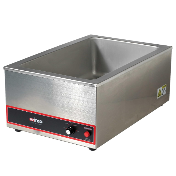 Winco Commercial Portable Steam Table Food Warmer 120V 1200W