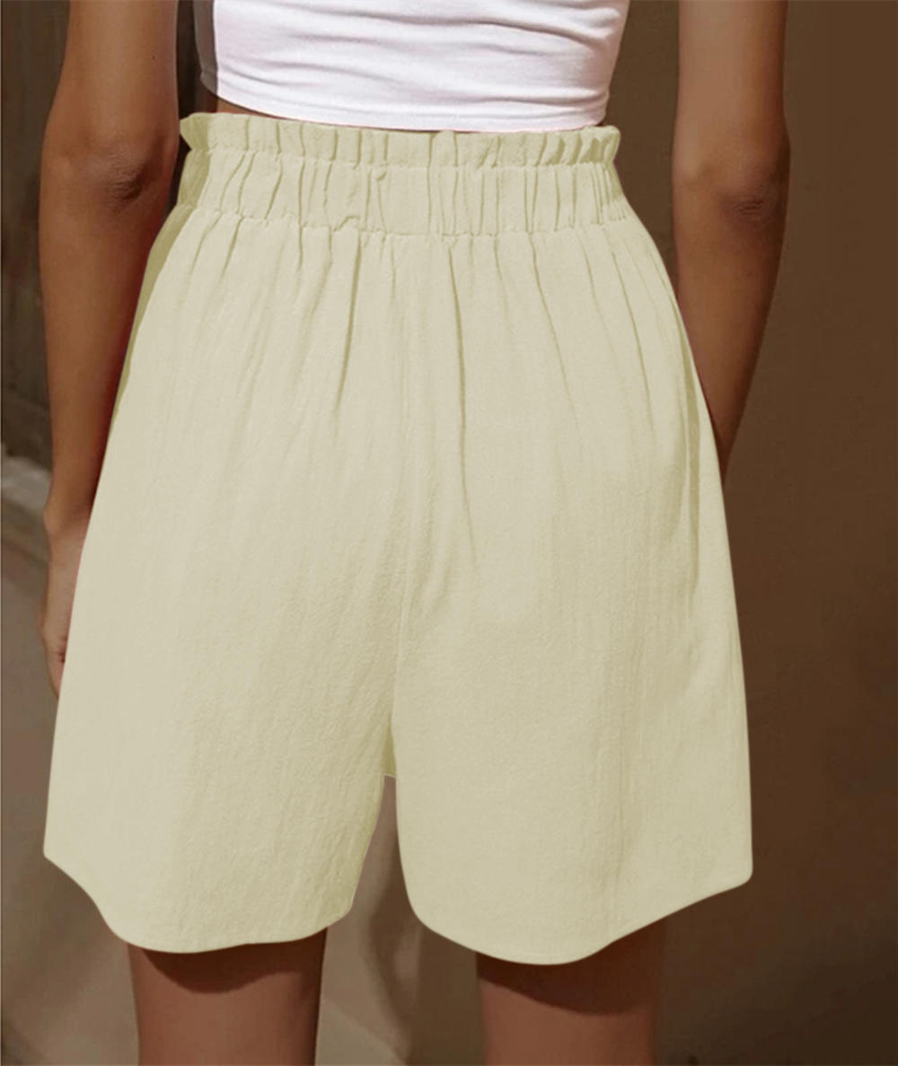 Women's Summer High Waist Wide Leg Casual Shorts - Buy 2 free shipping