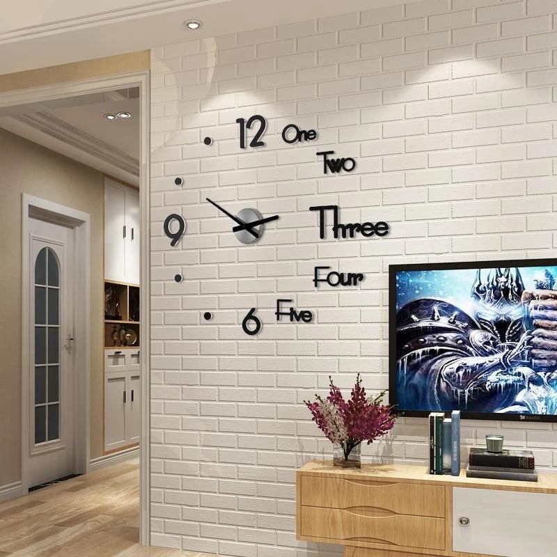 (🔥Last Day Flash Sale-50% OFF) 3D DIY Creative Wall Clock-16inches And 30Inches -Buy 2 Sets Get 10% OFF