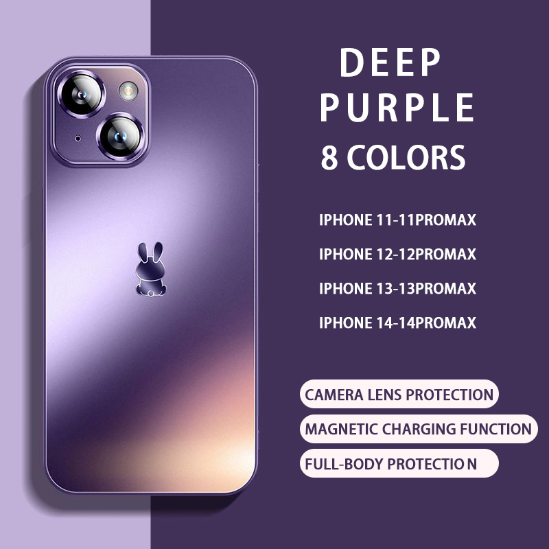 2023 New Ultra-thin Frosted AG Glass Case Cover For iPhone