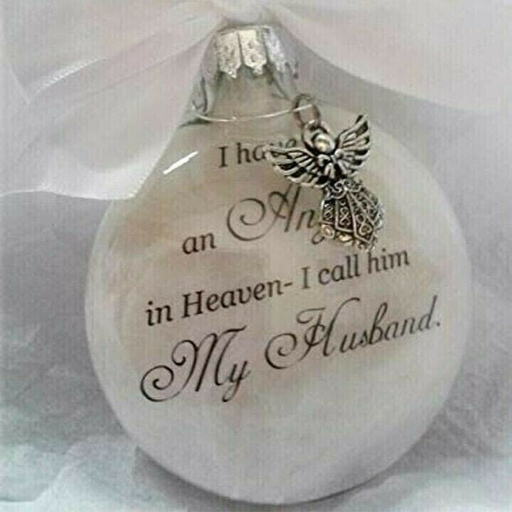 Feather ball Ornaments - Angel In Heaven Memorial Ornament