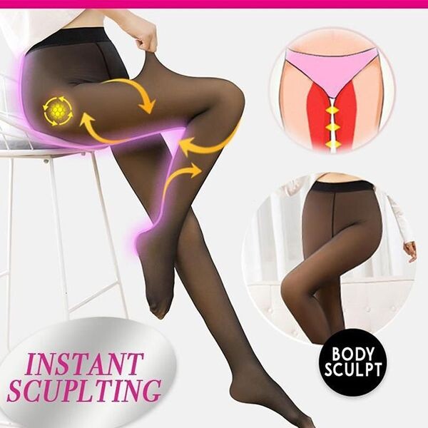 🎁Black Friday Sale-50% OFF⚡ High Waist Thermal Warm Fleece Lined Tights
