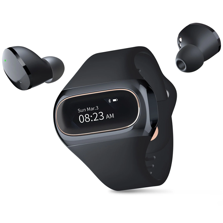 Smart Watch Fitness Tracker with Bluetooth Wireless Earbuds