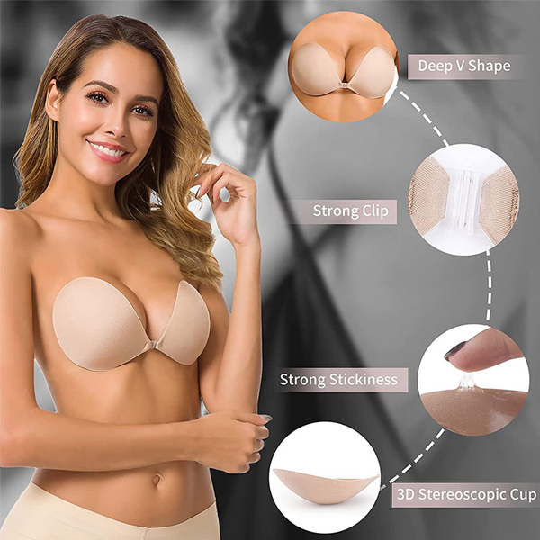 Adhesive Invisible Gathering Bras