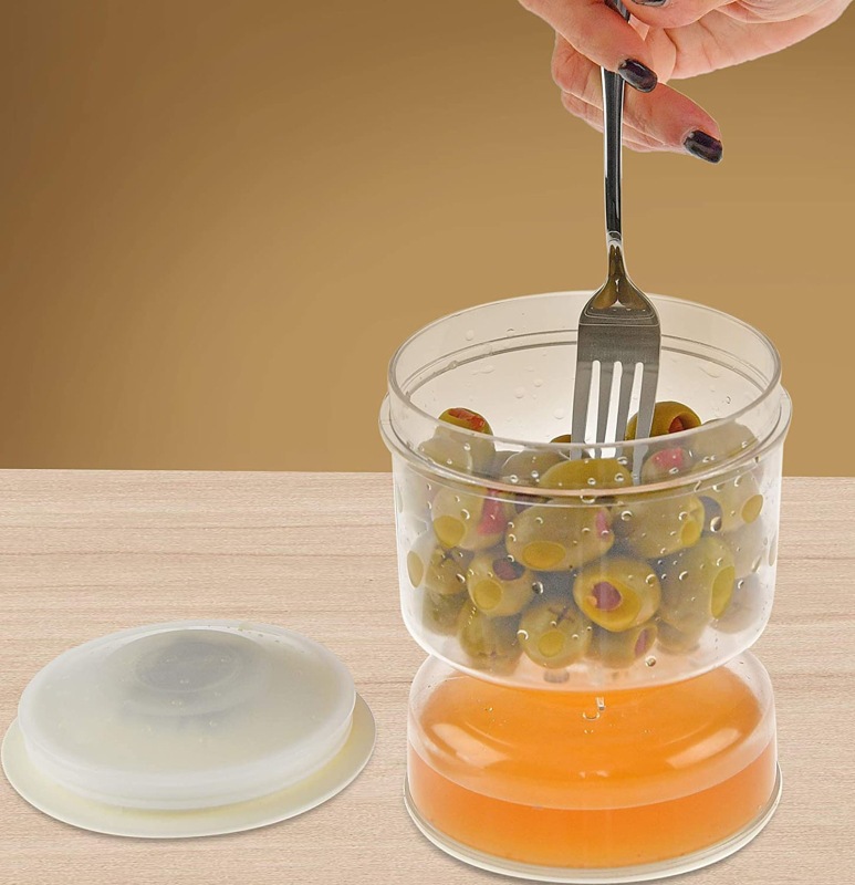 🔥Last Day 50% OFF🔥Pickle and Olives Jar Container with Strainer🔥BUY  3 SAVE 10% OFF & FREE SHIPPING