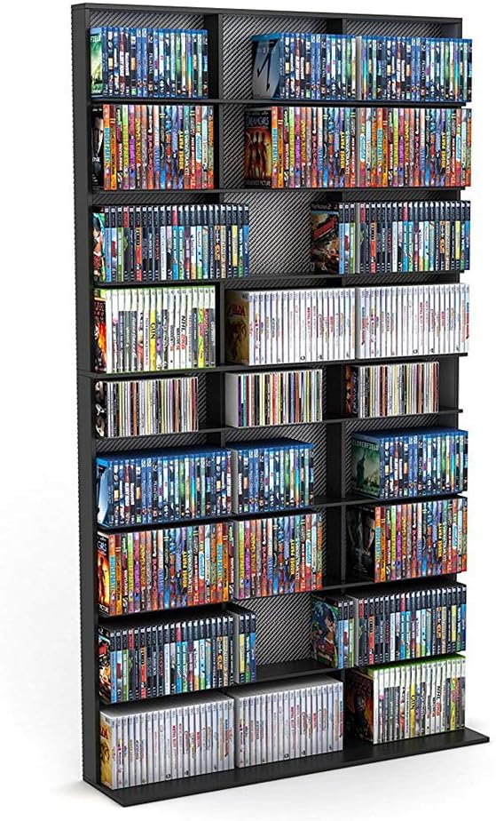 Atlantic Elite Media Storage Cabinet Protect Organize Prized Music Movie Video Games