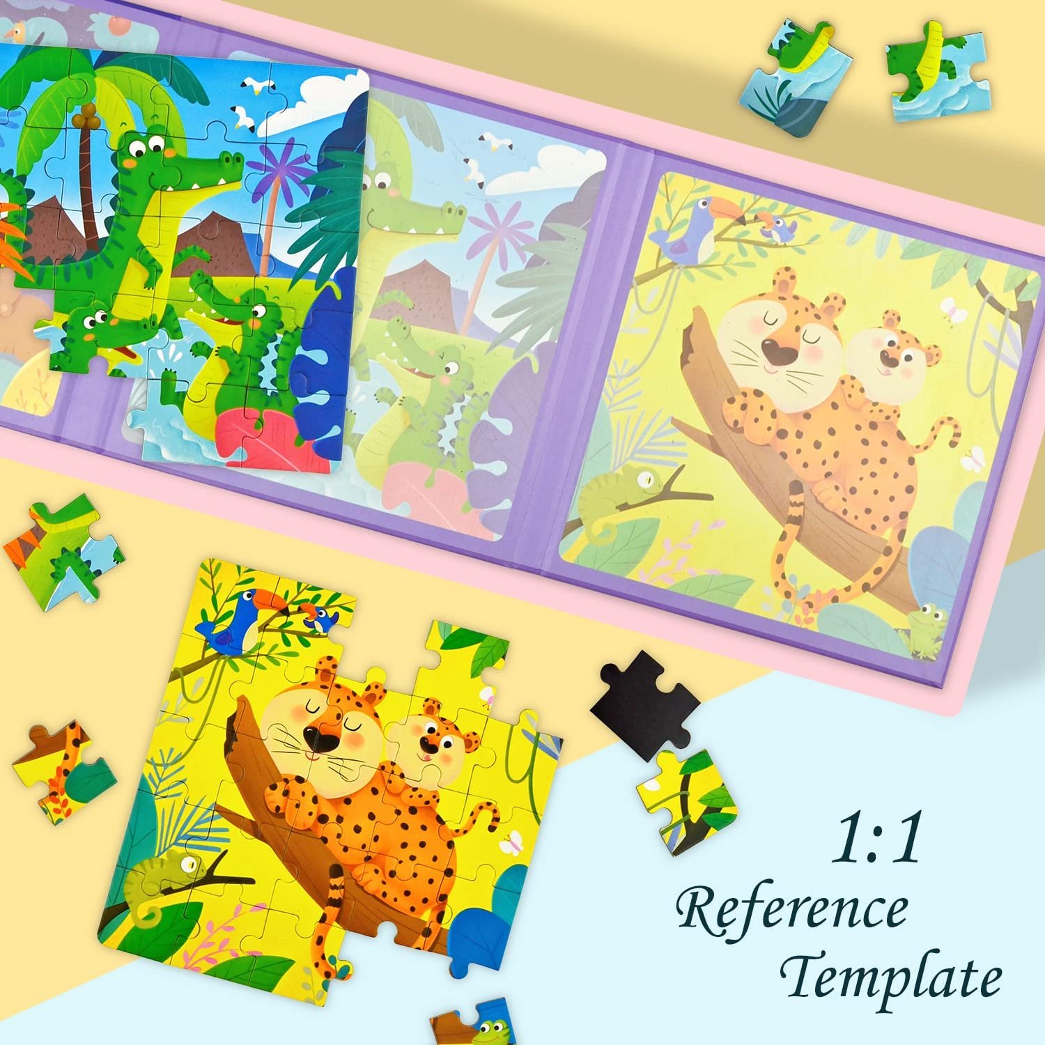 (🌲Early Christmas Sale- SAVE 49% OFF)3-in-1 Magnetic Jigsaw Puzzle Book-BUY 2 GET 8% OFF & FREE SHIPPING