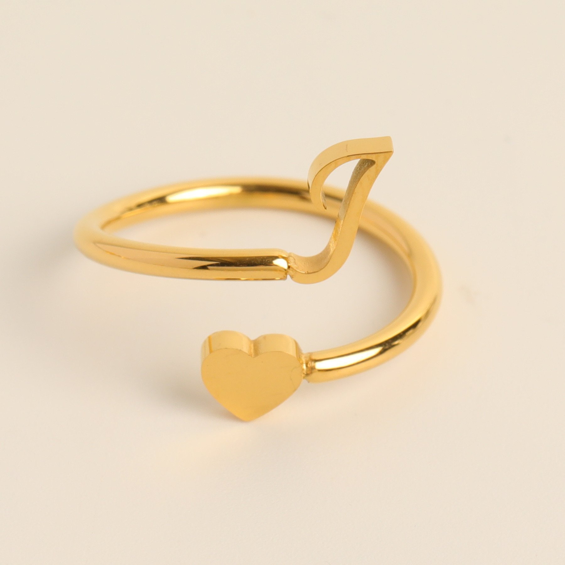 🔥 Last Day Promotion 49% OFF🎁💕To My Granddaughter, Dainty Initial Heart Ring