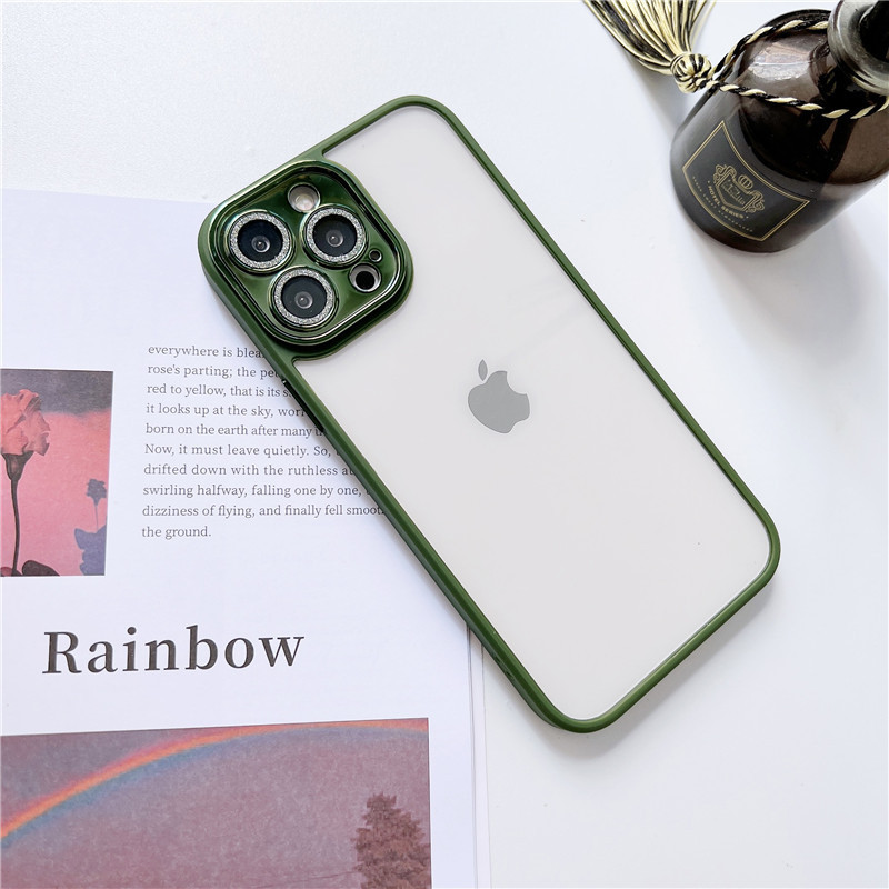 Lens With Flash Transparent Case Cover For iPhone