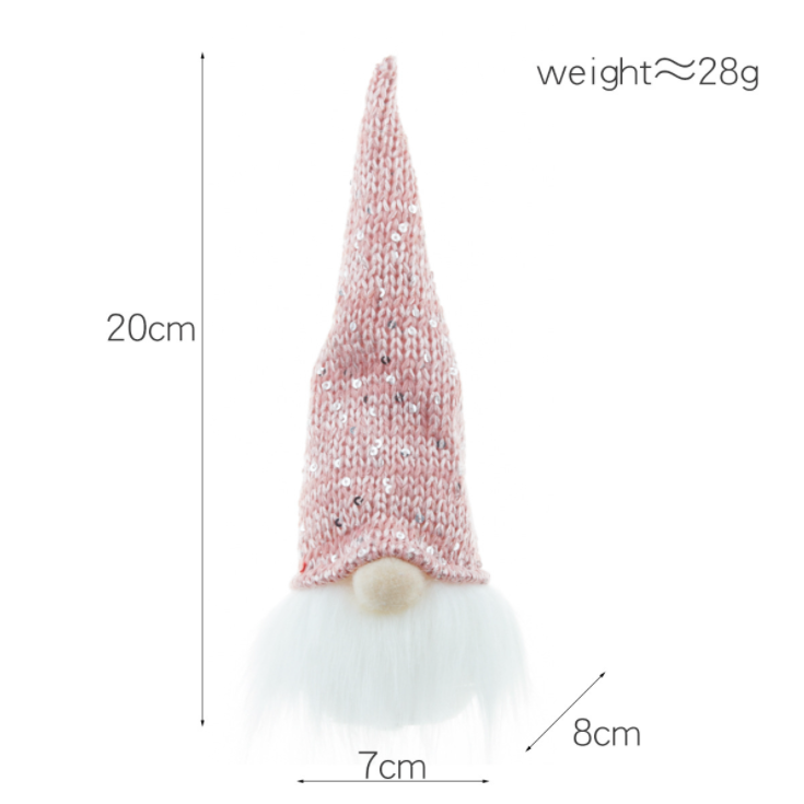 LED Hanging Christmas Gnomes Decorations With Light