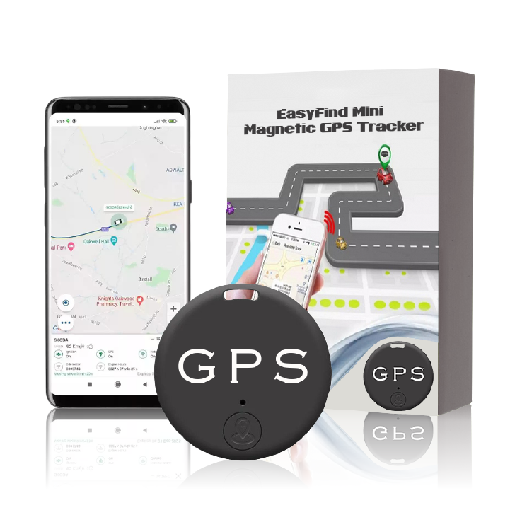 EasyFind Mini Magnetic GPS Tracker, GPS Tracker Strong Magnetic Car Vehicle  Tracking Anti-Lost, Mini Worldwide GPS Tracker, Smart Key Finder Locator