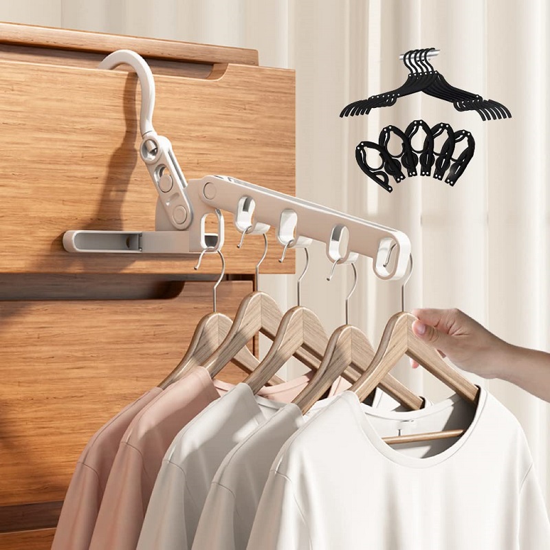🔥BUY 2 GET 1 FREE-Travel Hangers  Foldable with 5 Holes