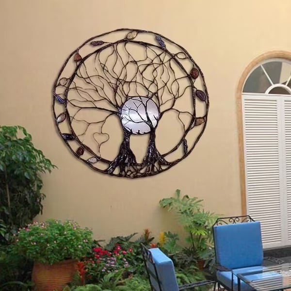 Circle Of Life-Metal Tree Wall Art
