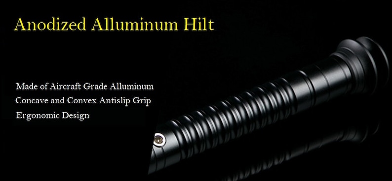 Color Changing Lightsaber with Sound – Aluminum Hilt, Rounded Shaped Emitter, RGB