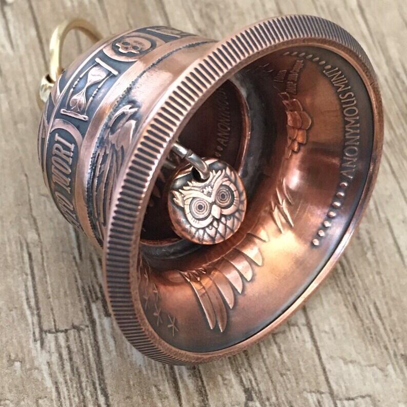 Handcrafted Memento Mori Motorcycle bell