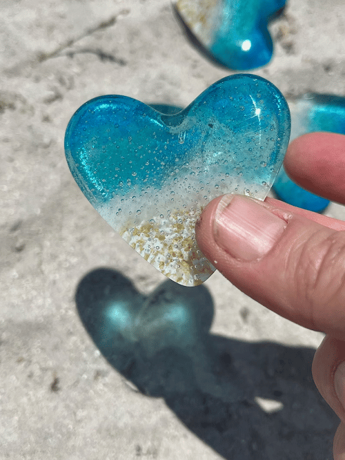 🎁The Best Gift🎁Glass Beach Pocket Heart