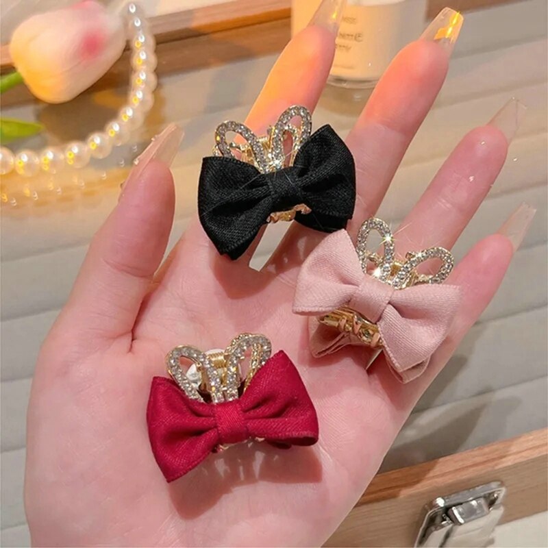 🔥LAST DAY 50% OFF✨2PCS Sparkling Crystal Stone Bow Hairpin