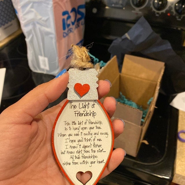 Christmas Friendship Ornament Gift