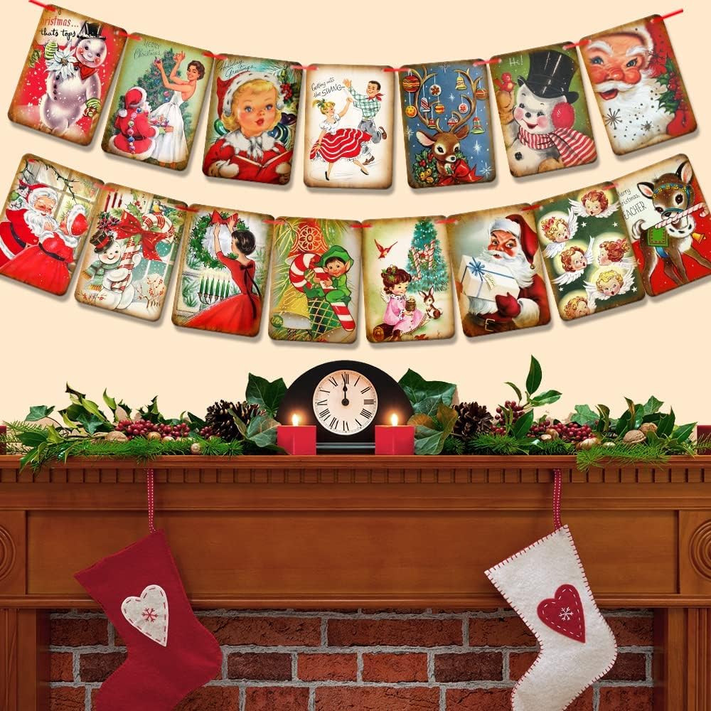 🎅Vintage Style Christmas Banner