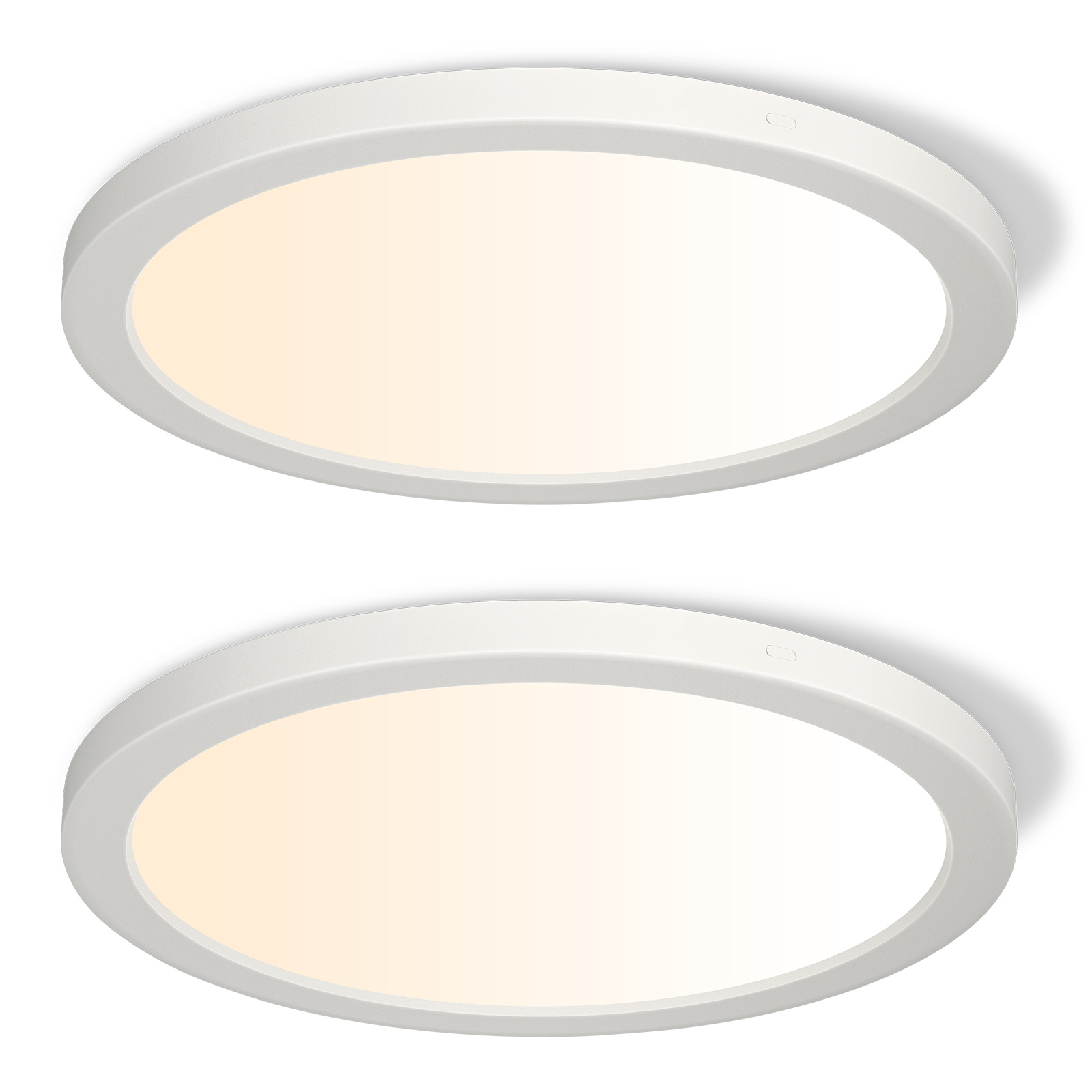 24W LED Flush Mount Ceiling Light, CHEEROLL 12 inch LED Ceiling Light Fixture, Adjustable 3 Colors 3000K/4000K/5000K, Ultra Silm 0.63 inch Dimmable Light Fixture for Bedroom, Kitchen, ETL Listed