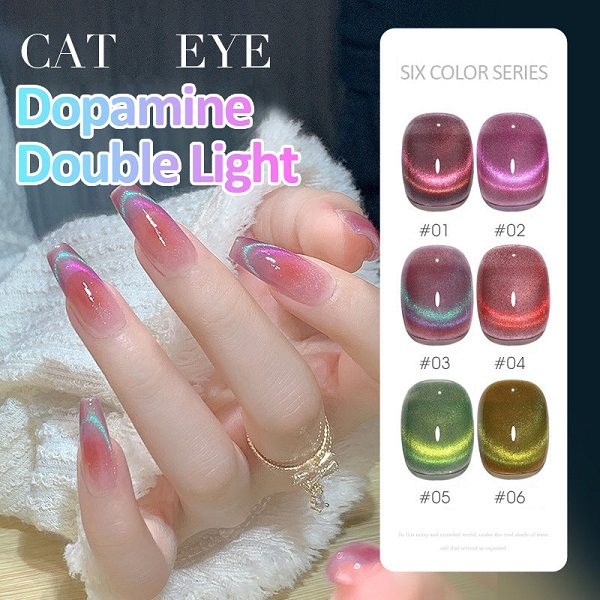 (BUY 2 SAVE 15% 🔥)Dopamine Double Light Cat Eye Gel Polish