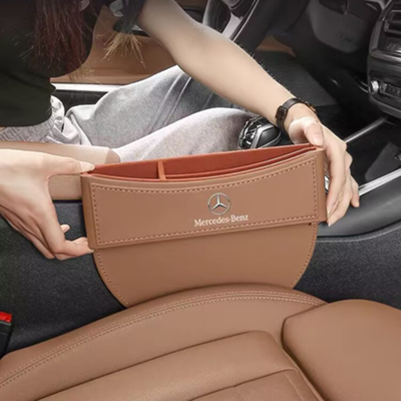 Custom Logo Premium Leather Car Seat Organizer