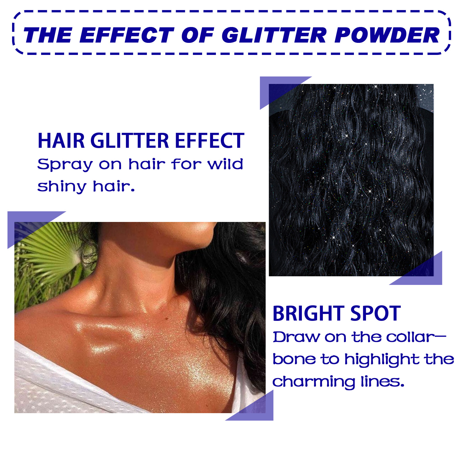Hair Body Glitter Spray Nightclub Party Body Starry Glitter Makeup Spray