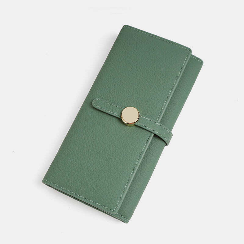 Wallet for Women Genuine Leather Card Holder Phone Checkbook Organizer