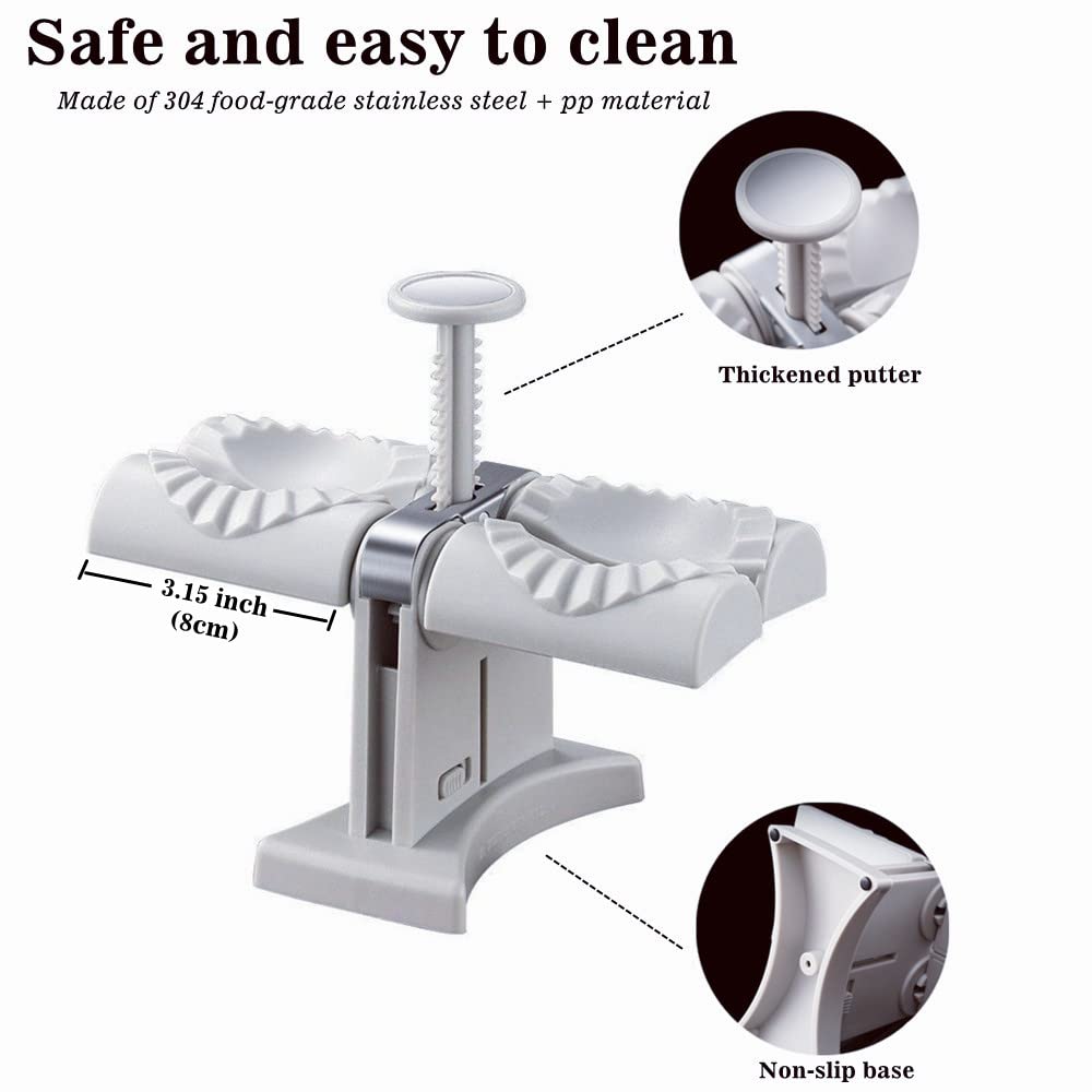 Household double head automatic dumpling maker mould