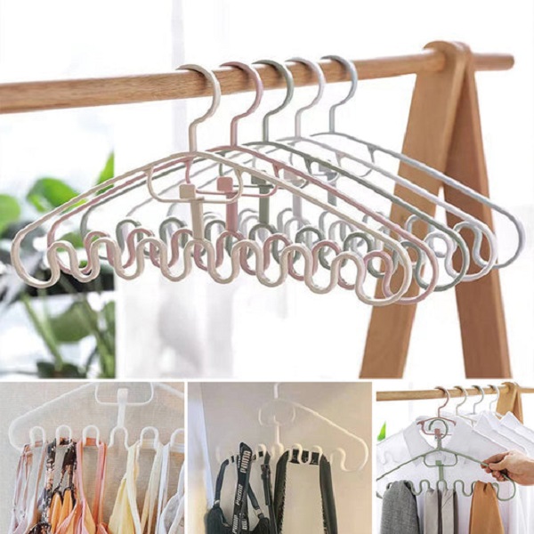 (🔥CHRISTMAS SALE 50% OFF)Creative Wave stackable hanger-BUY 2 SETS GET 1 SETS FREE NOW!