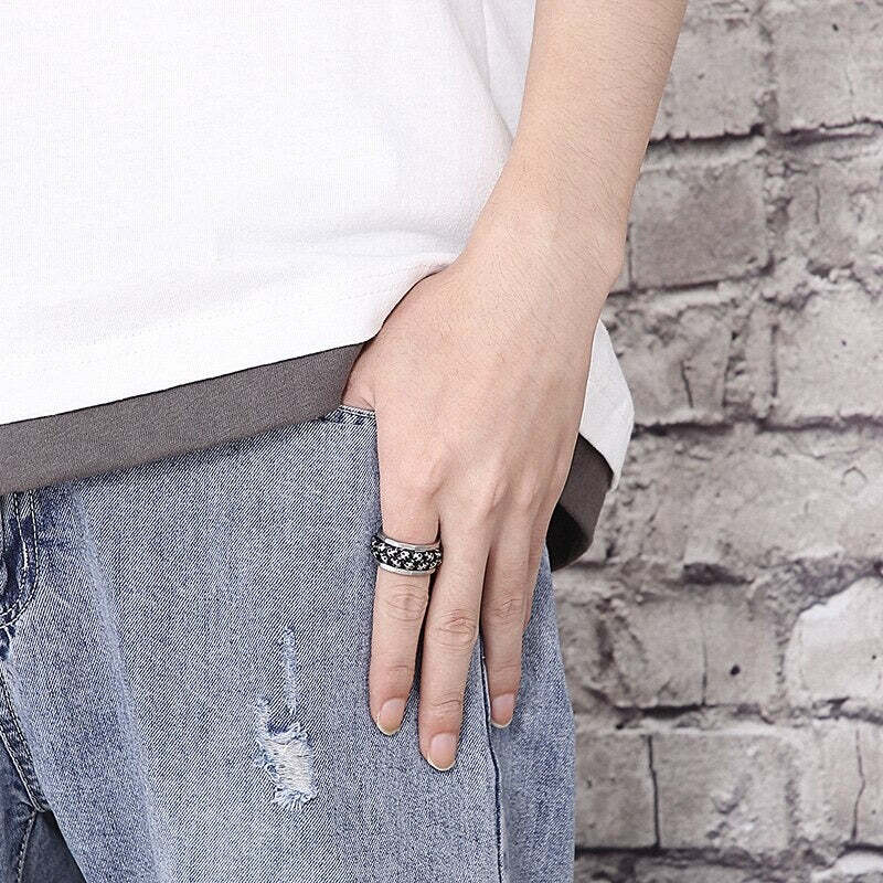 MIDDLE INFINTE SKULL -RING