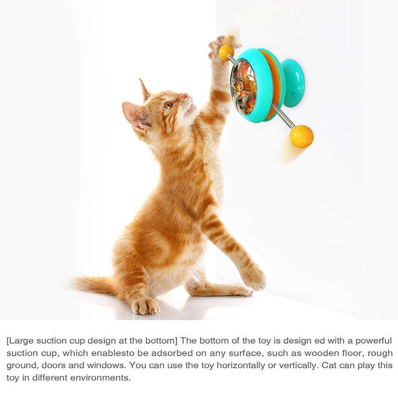 Interactive Cat Toy With Strong Suction Cup