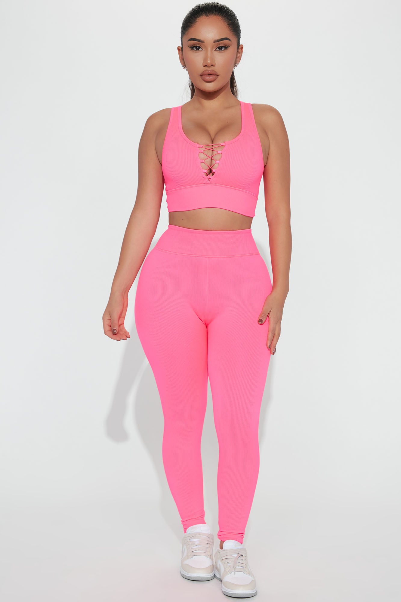 Get Up And Go Seamless Top - Hot Pink