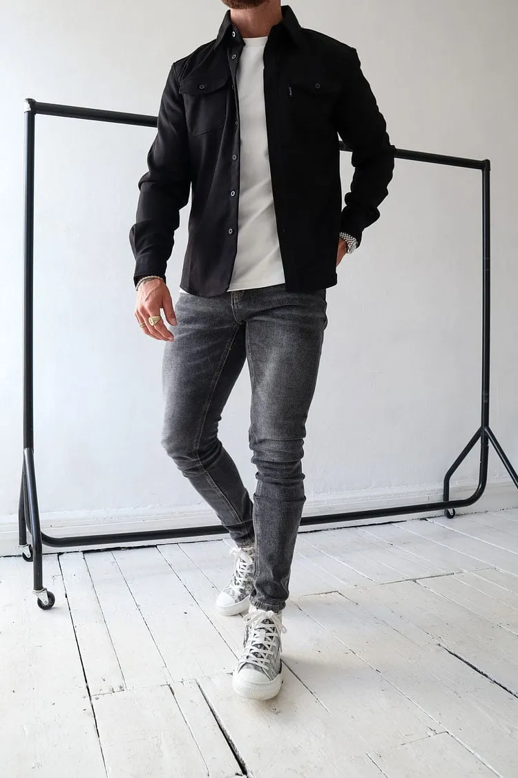 BUTTON DOWN SHIRT JACKET (BUY 2 FREE SHIPPING)