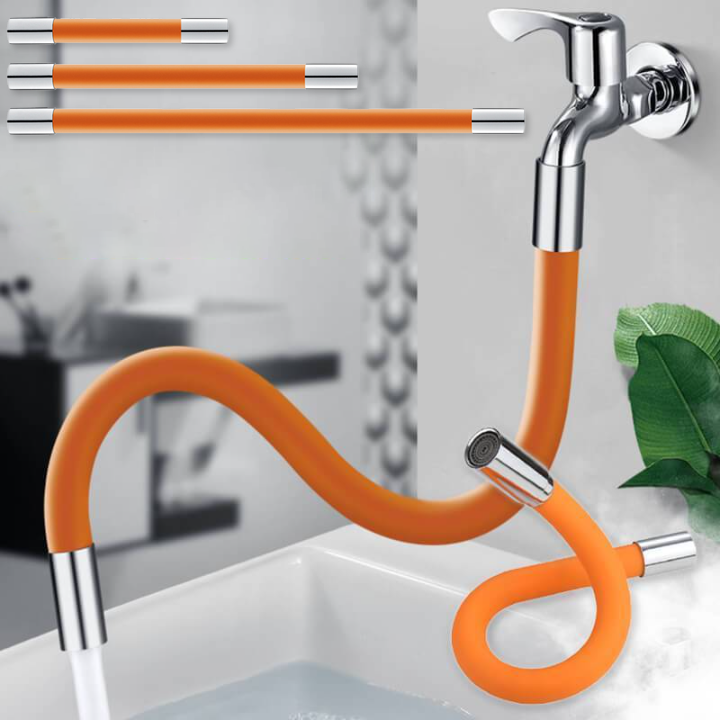 Universal Faucet Extender Tube - Free Bending & Anti-Splash Multipurpose Connector Drain Tube Faucet Extender Kit