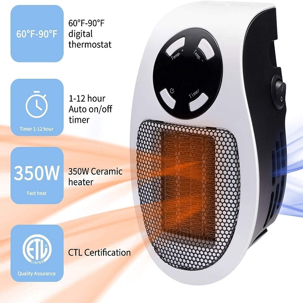 (🌲Early Christmas Sale- SAVE 48% OFF)Best Compact Heater Wall Outlet Electric Heater-BUY 2 GET 10% OFF & FREE SHIPPING