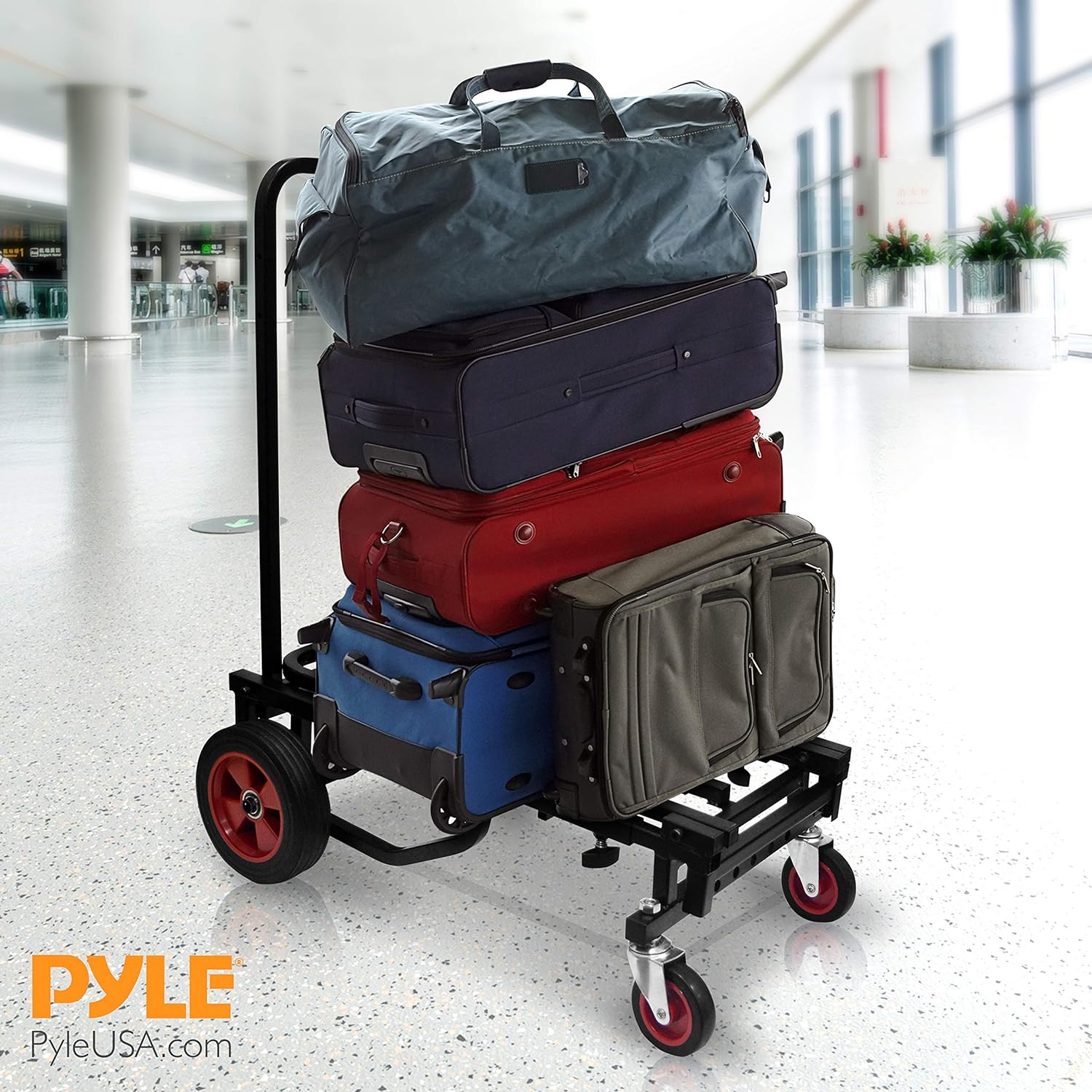 Pyle Adjustable Professional Equipment Compact 8 in 1 Folding