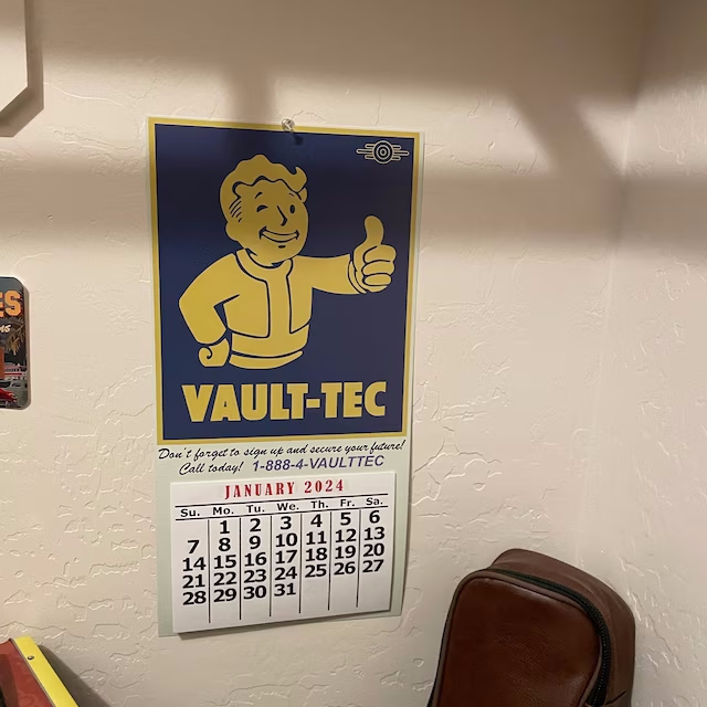 VAULTTEC 12 Month Calendar Gamer Gift Datuls