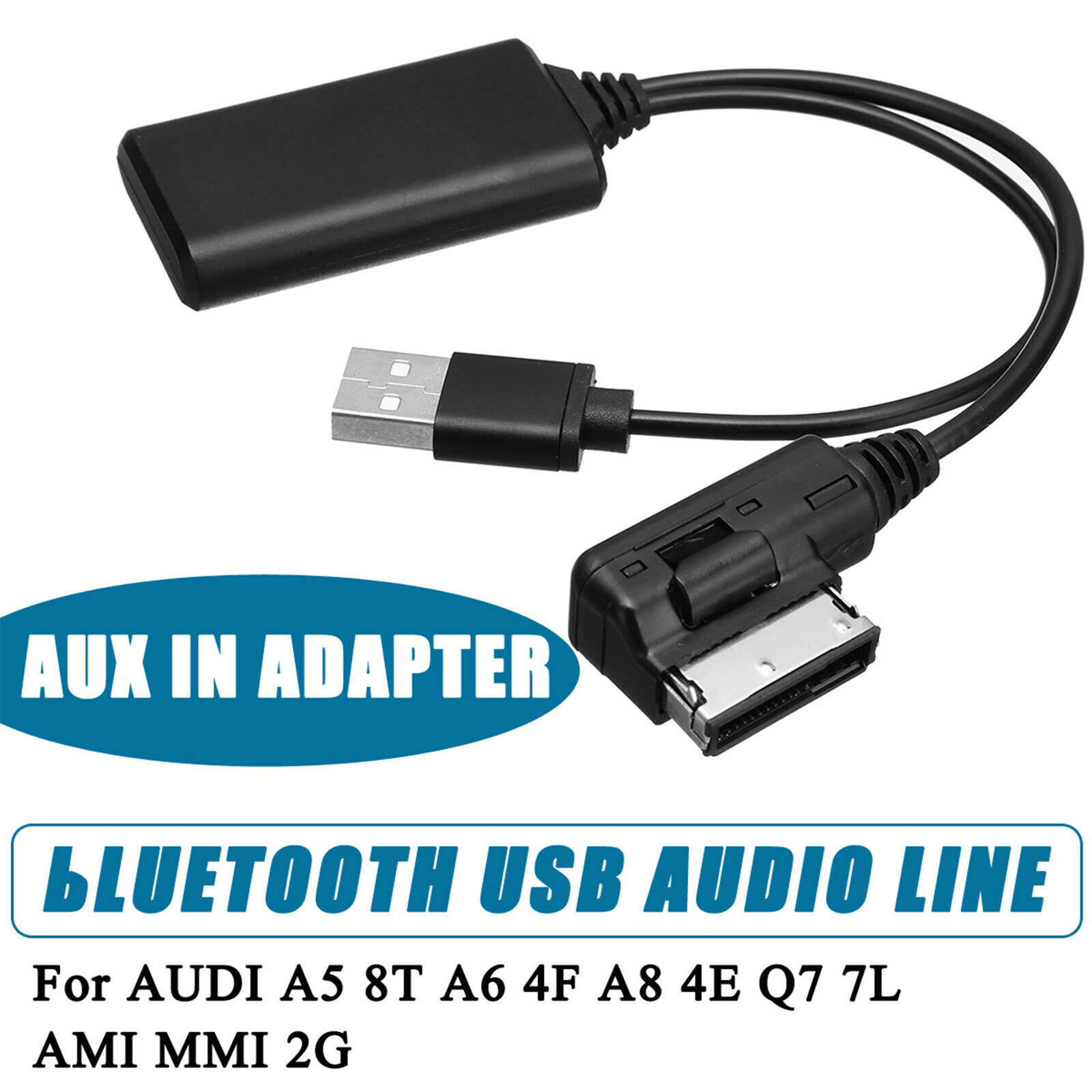 Bluetooth Adapter AUX Music Interface Audio Cable For AUDI VW 2G AMI MMI System