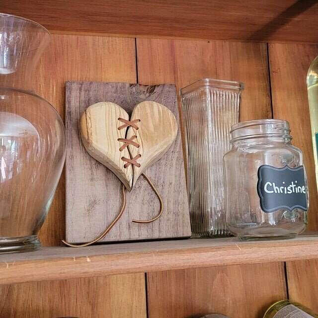 🌹New Year Hot Sale❤️Hand carved wood Heart hanging wall decor- Low in stock