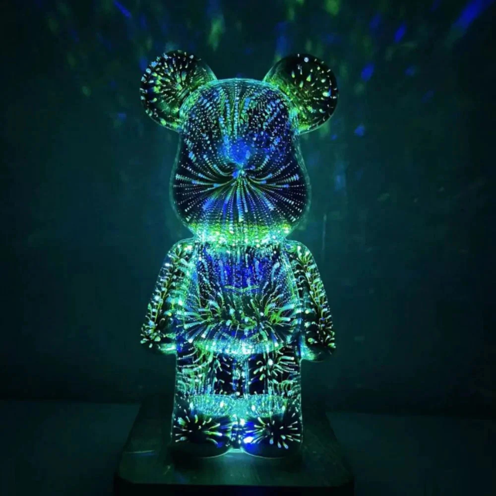 🐻3D Firework Bear Colorful Bear Decor Light-- Gift for Him or Her